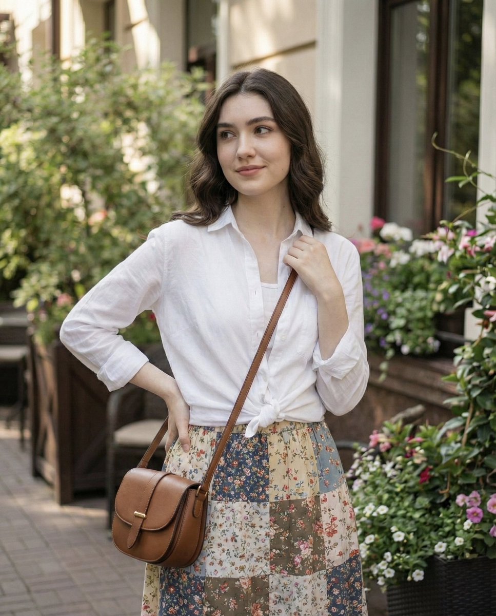 Natural Lifestyle Portrait in Cottagecore Style