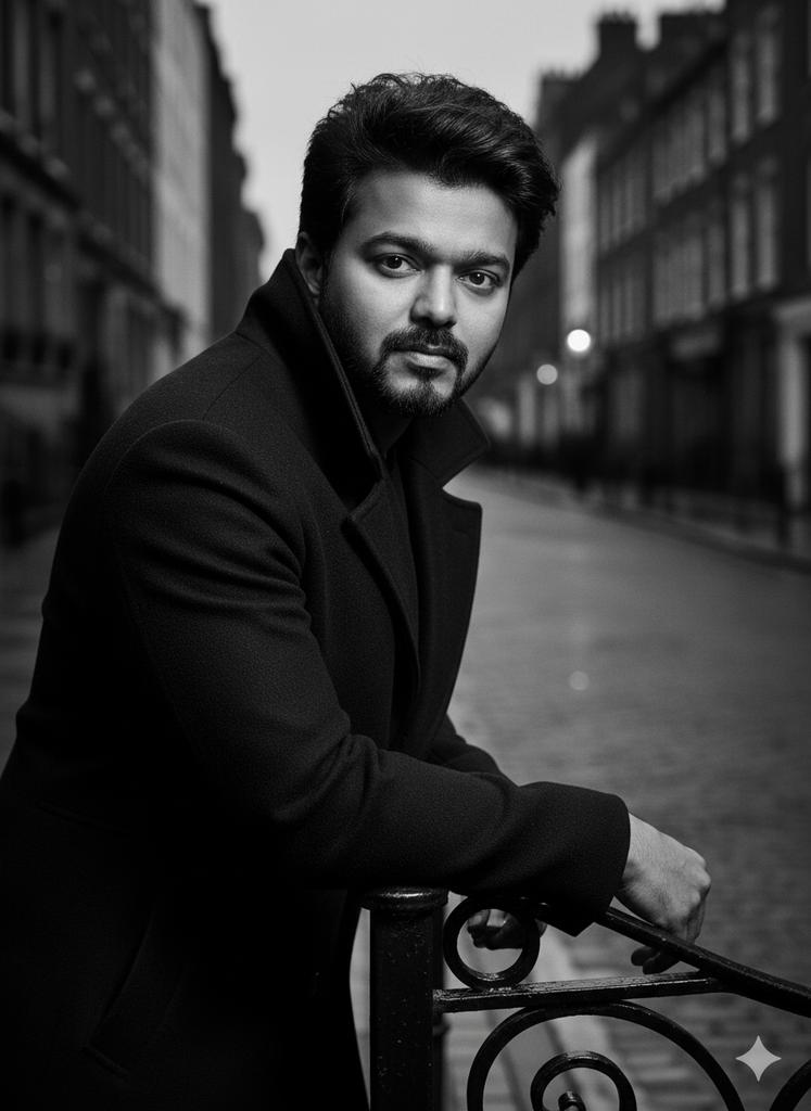 Black and White Noir Fashion Editorial Portrait 4