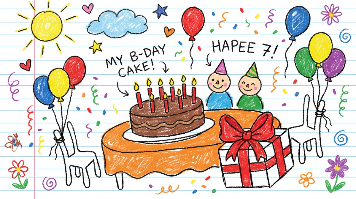 Child's Crayon Drawing Style Generator