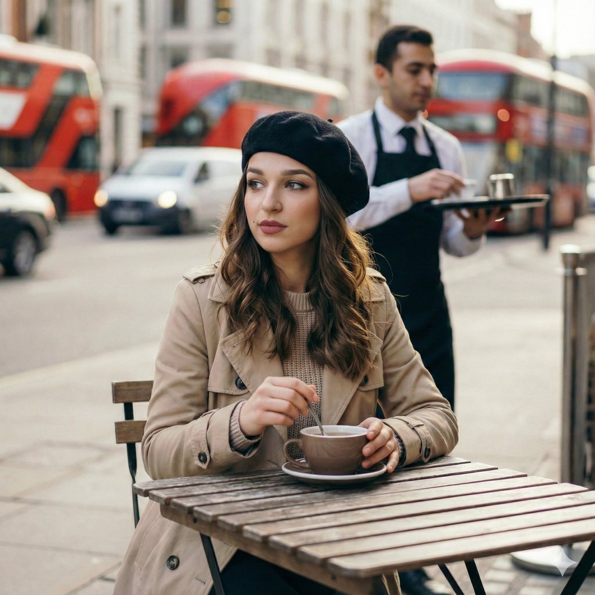 Candid London Cafe Morning Portrait (JSON) 2