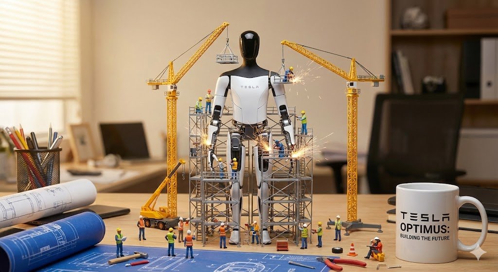 Miniature Construction Site Ad for a Product