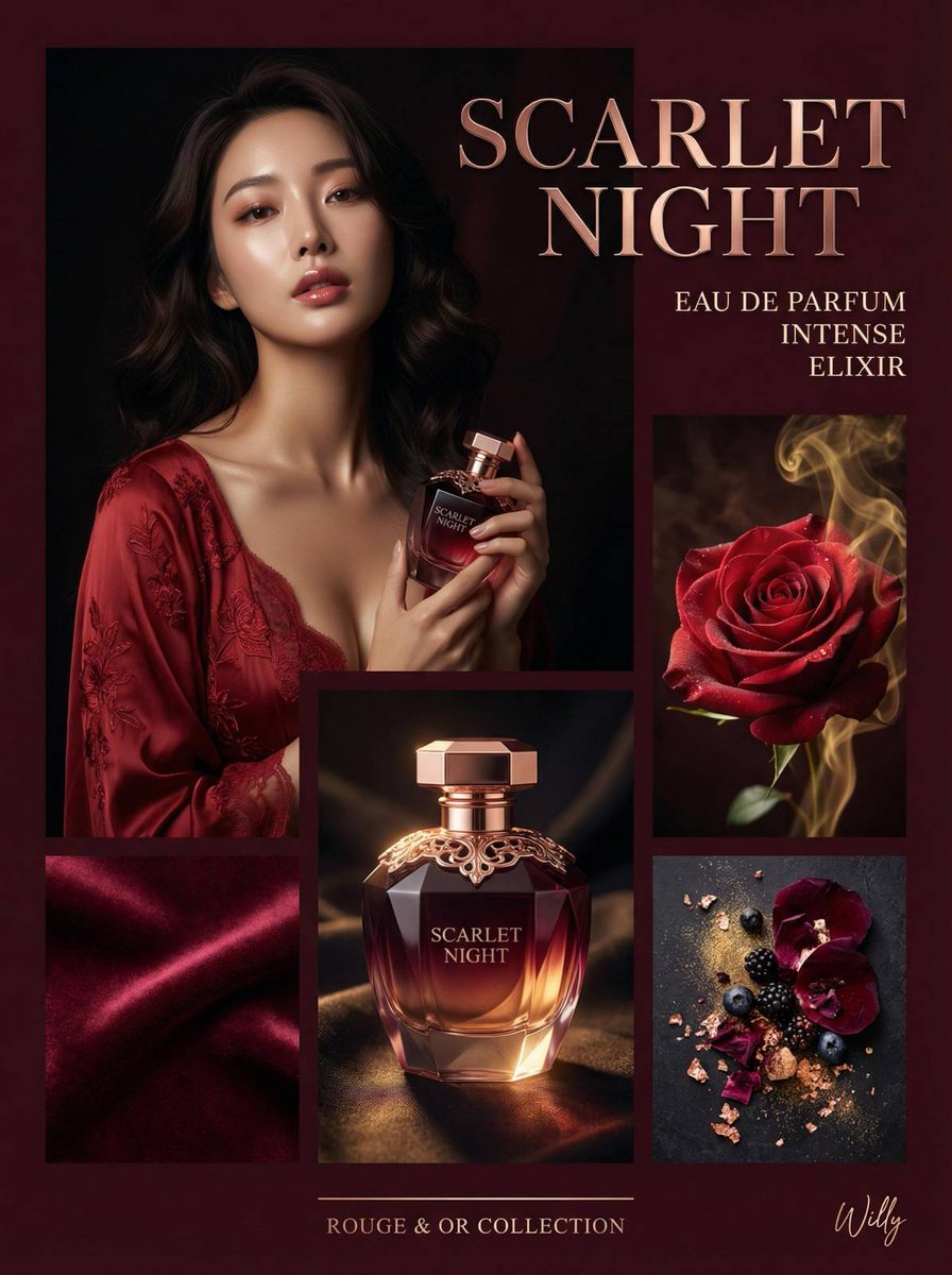 Luxurious Perfume Campaign Editorial Prompt