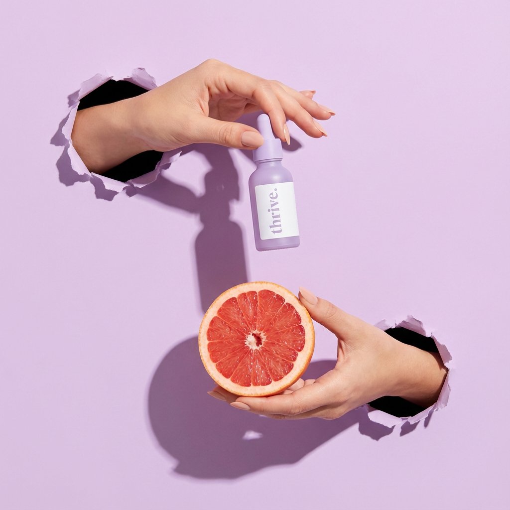 Minimalist Skincare Product Photography with Bubbles 2