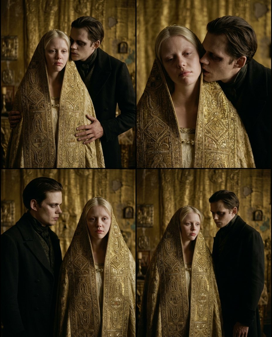 漫畫 / 分鏡腳本 - Nosferatu 電影 2x2 格線提示