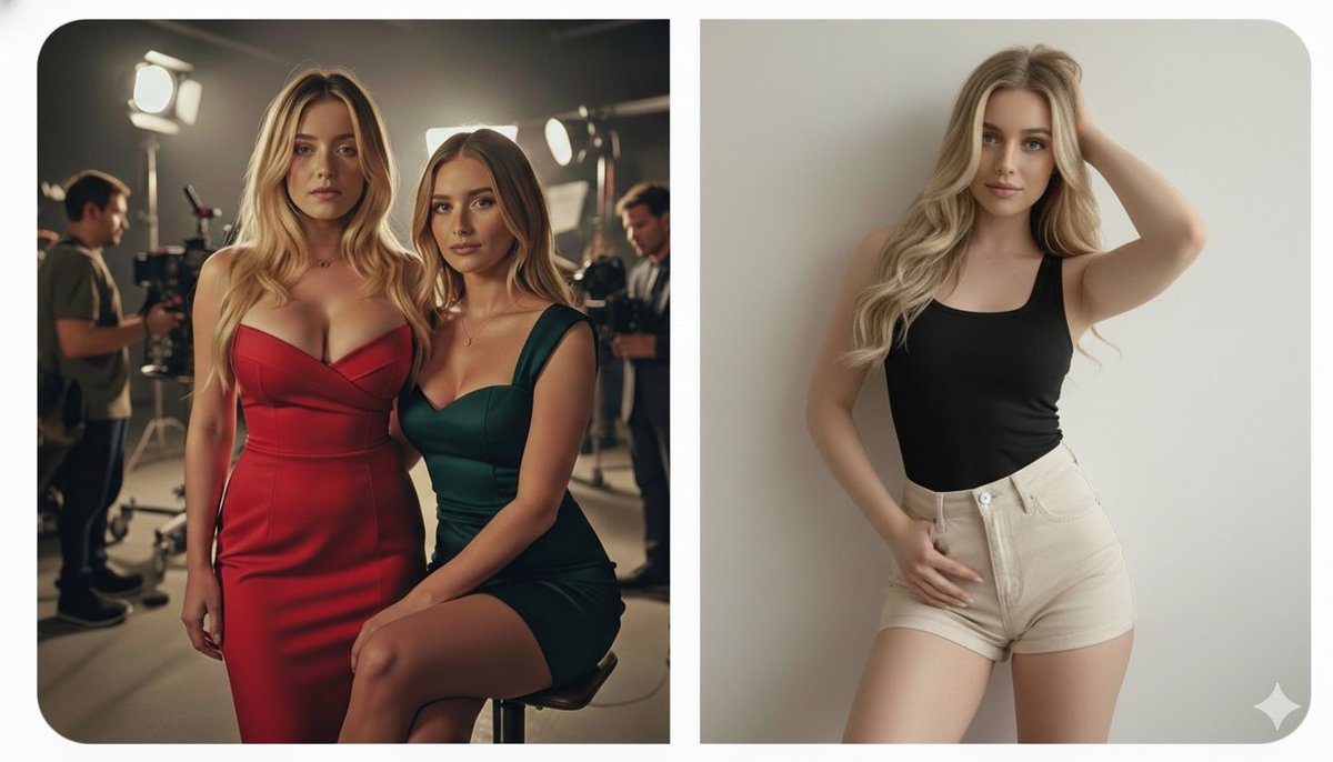 Professional Studio Photoshoot Prompt (Sydney Sweeney Inspired)