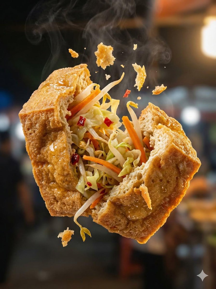 Macro Food Photography of Tearing Martabak Telur 3