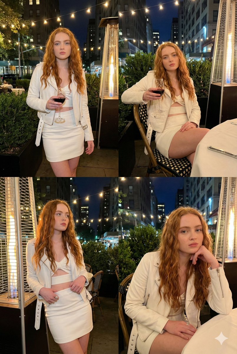 Nightlife Collage Prompt (Sadie Sink Likeness) 2