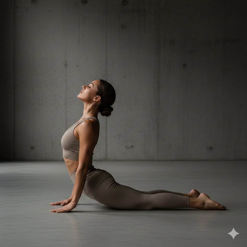 Cinematic Fitness Editorial Flex Pose Prompt