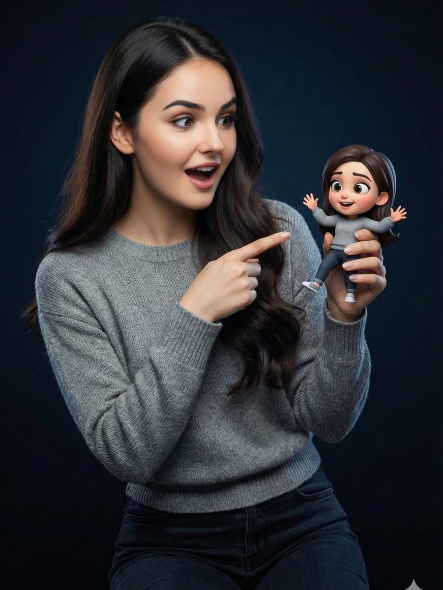 Pixar-Style Miniature Interaction Portrait 2