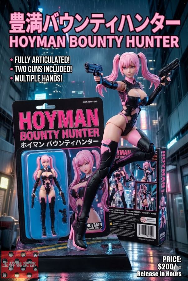 Action Figure Product Advertisement Image