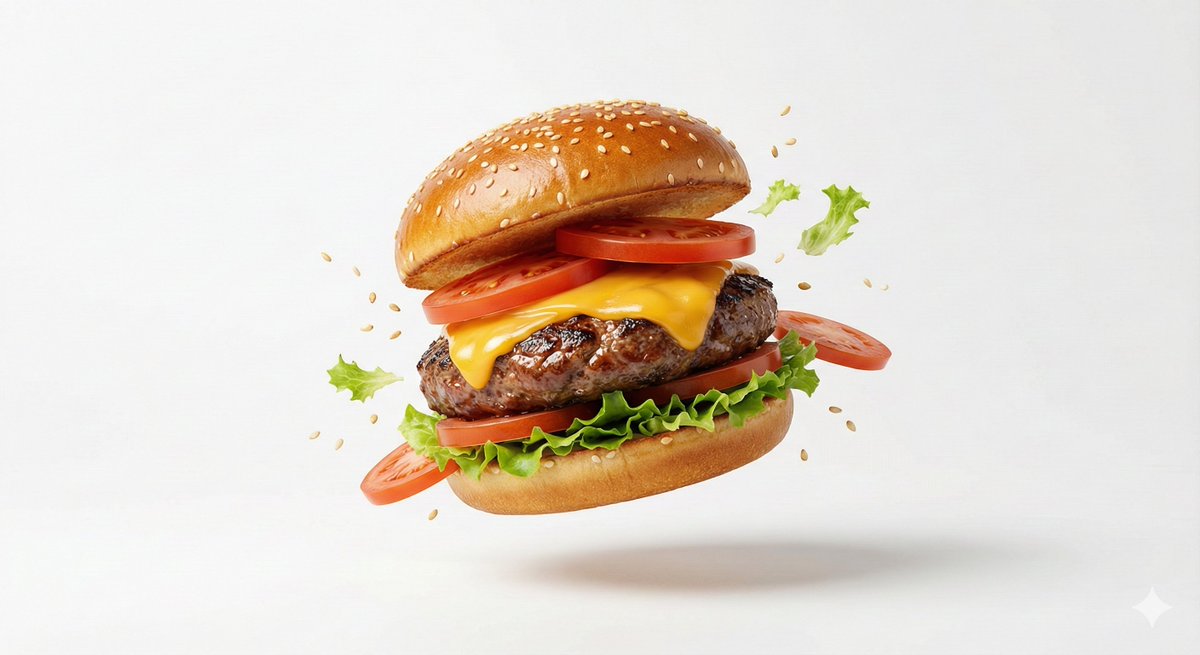 Premium Floating Food Hero Shot Template 2