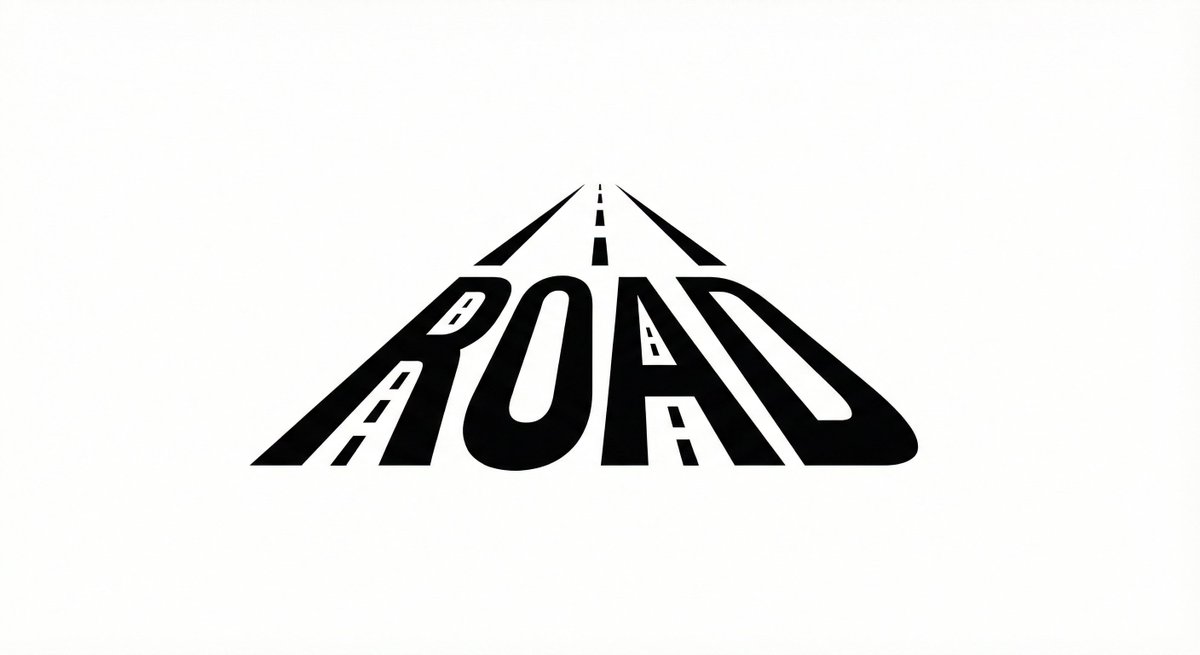 Minimalist Word-as-Object Logo Design