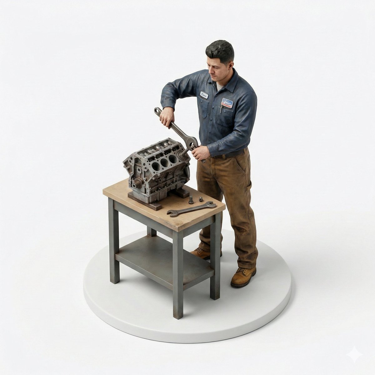 Selfie to Isometric Figurine Prompt Template