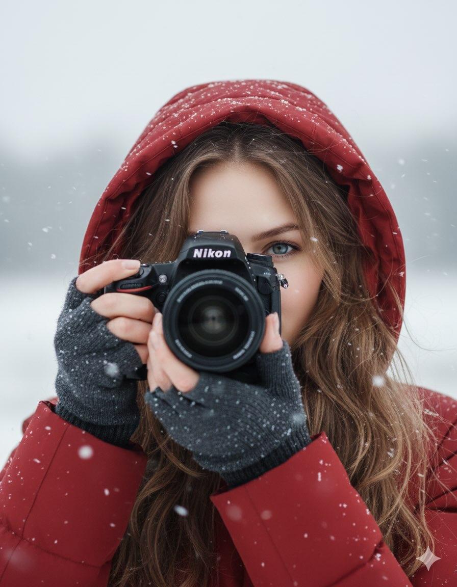 Cinematic Winter Portrait Prompt 2