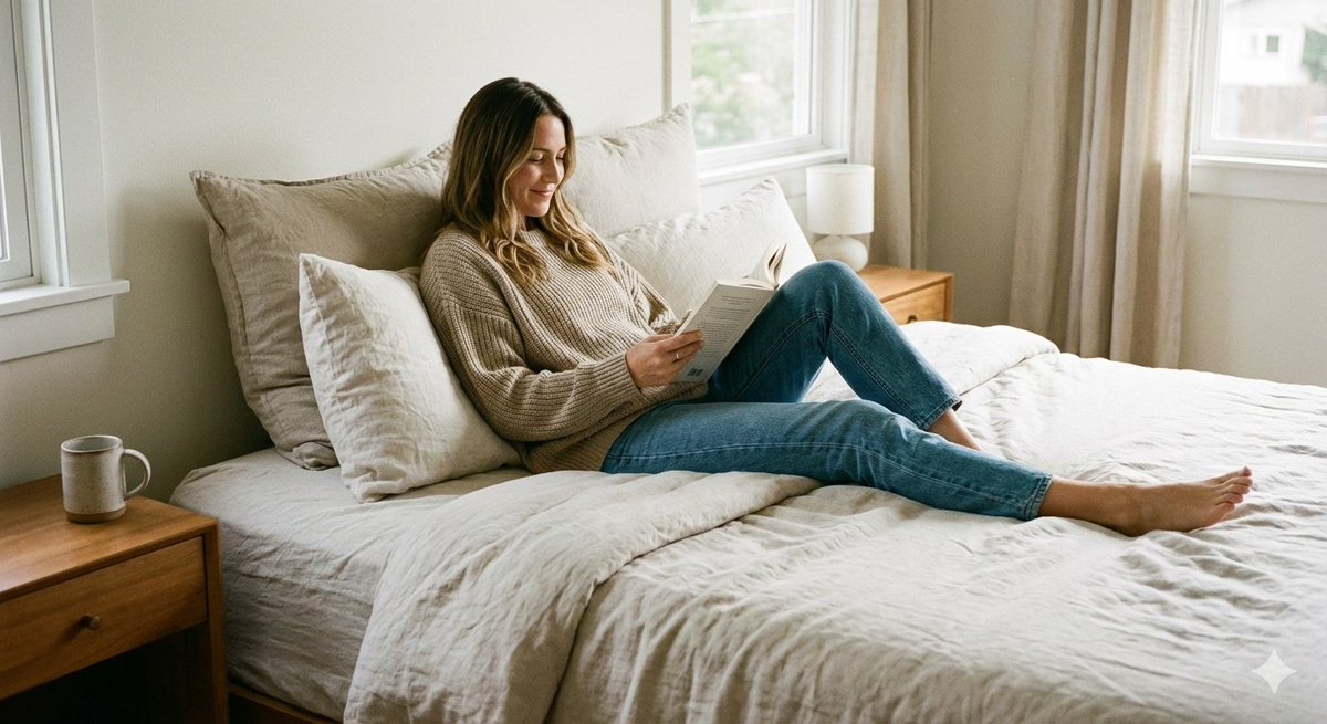 Viral Lifestyle Bed Pose Portrait Prompt