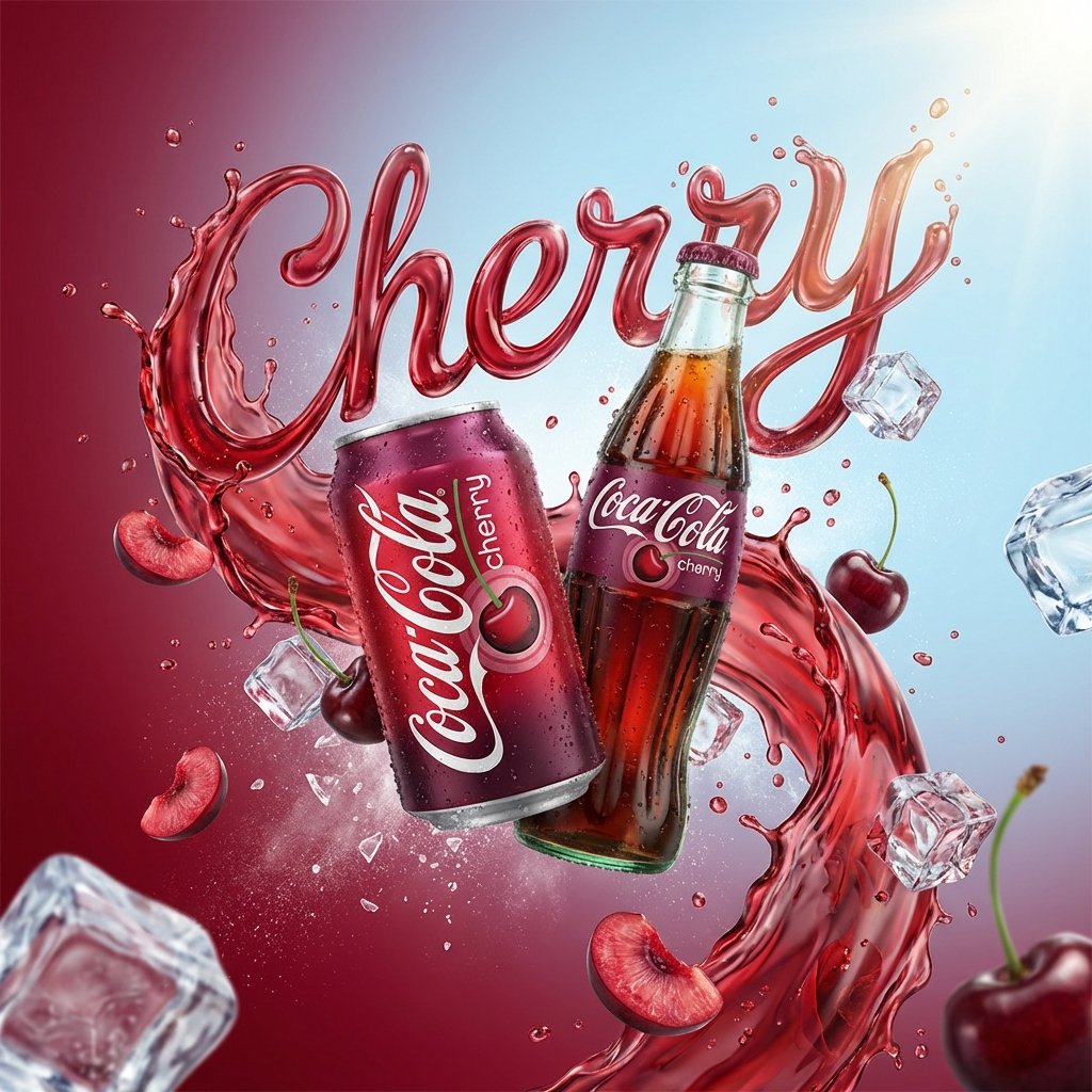 High-End Soda Advertising Visual