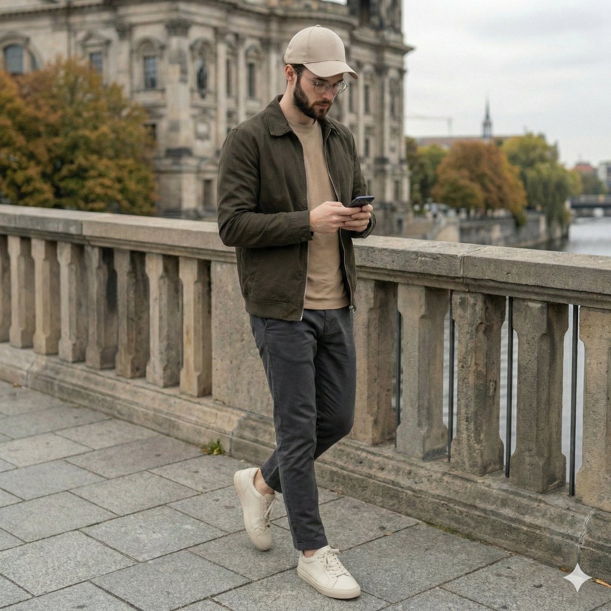 Cinematic Lifestyle Portrait on Urban Promenade 3