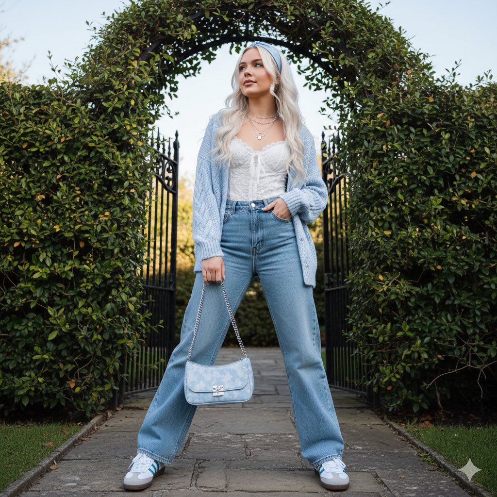 Photorealistic Soft Girl Aesthetic Fashion Shot