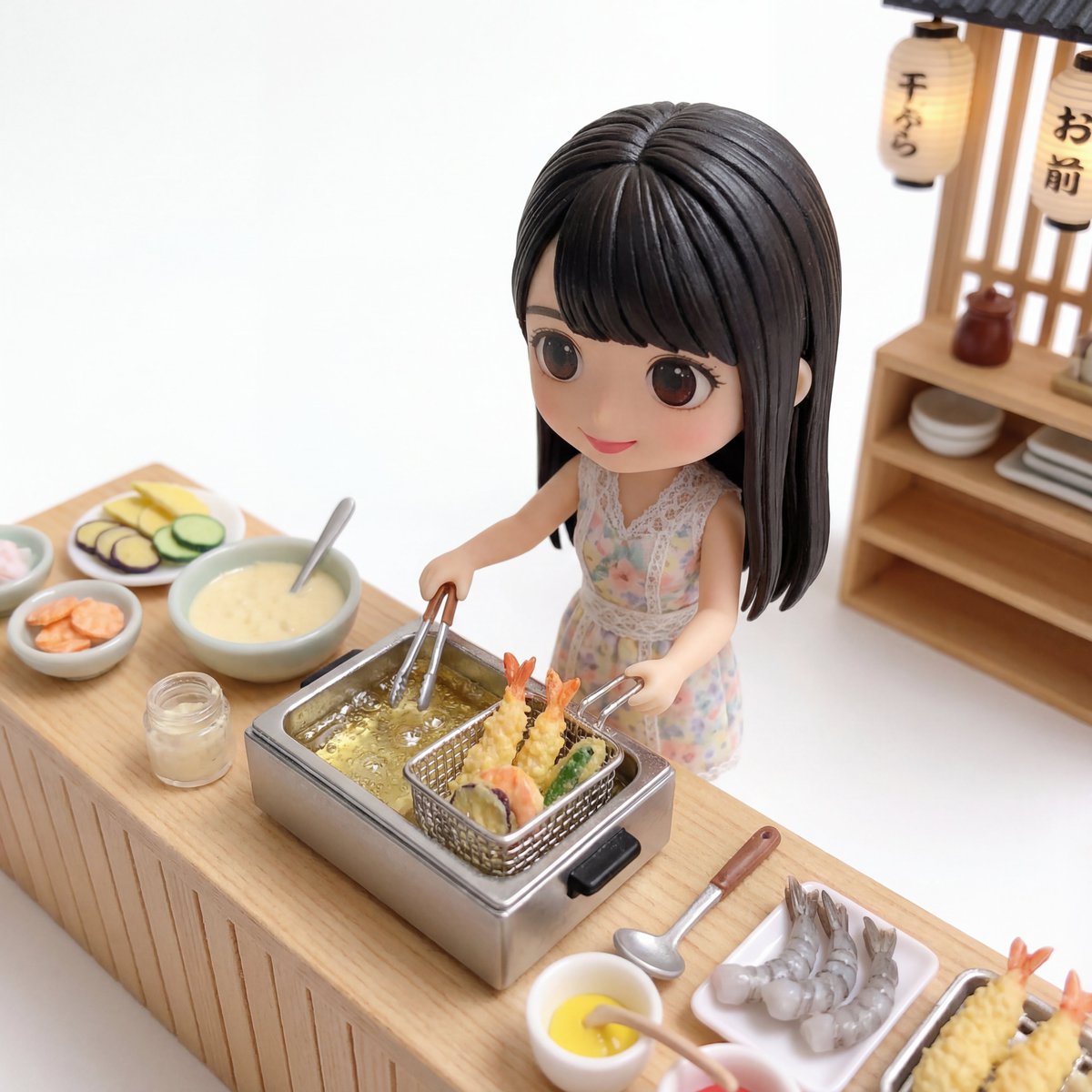 Isometric Miniature Figurine of a Character in a Japanese Flower Shop 4