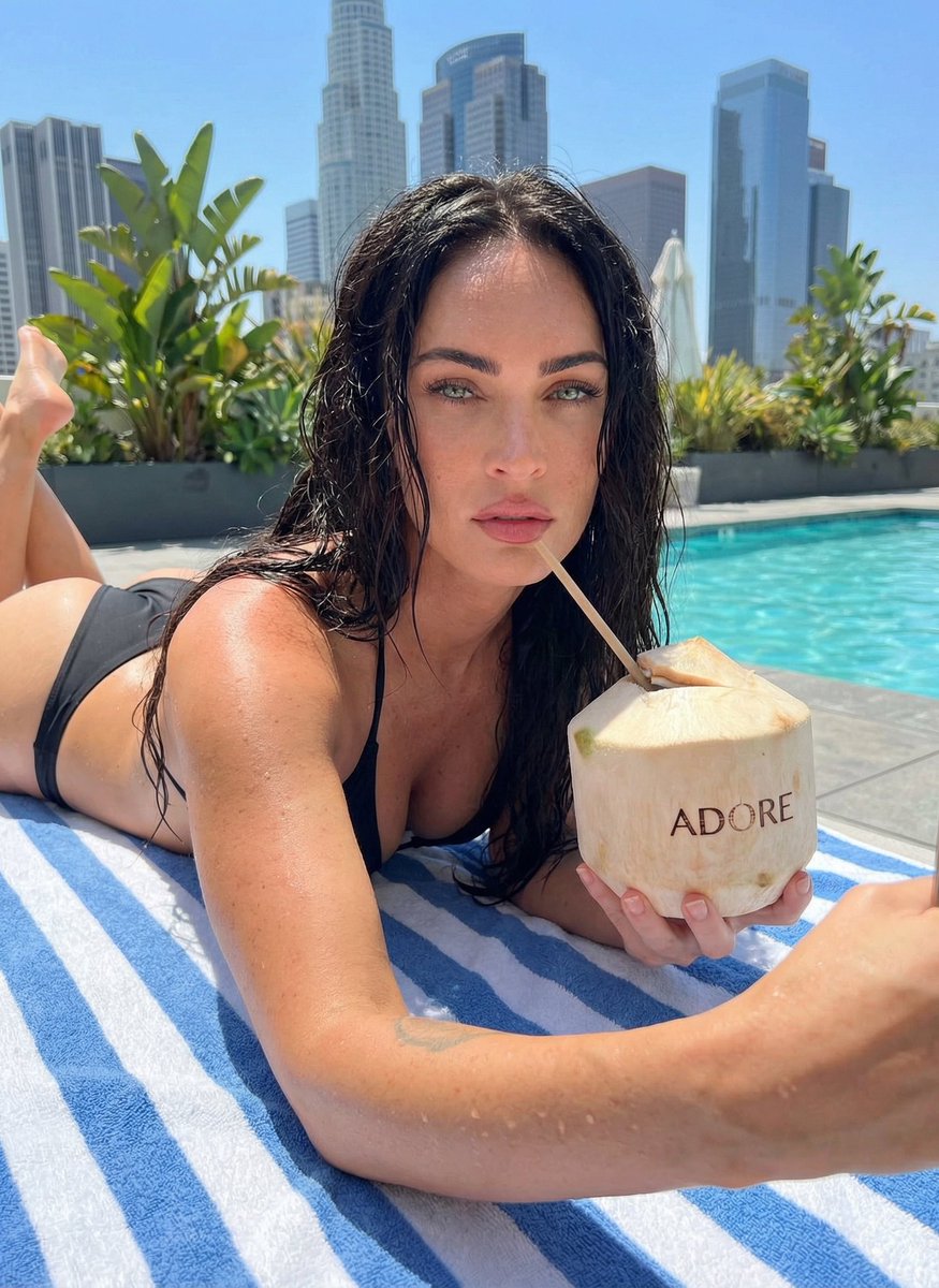 LA Rooftop Poolside Selfie Prompt