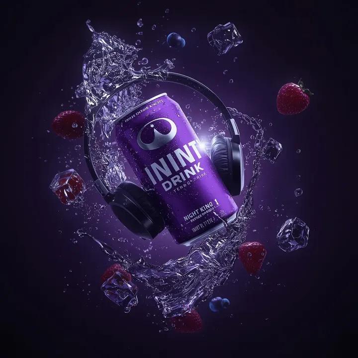 Ultra-Cinematic Floating Energy Drink Product Shot 3