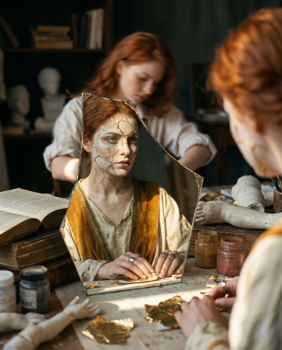 社群媒體貼文 - 反射的遺物：超現實工匠肖像