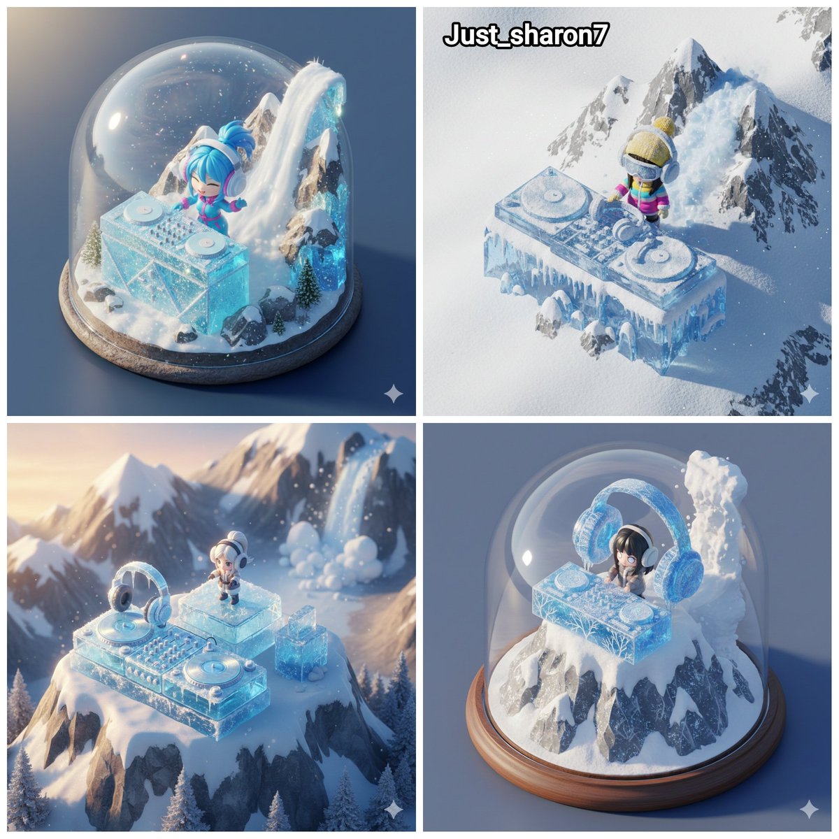 遊戲素材 - 等距微縮 DJ 裝置場景