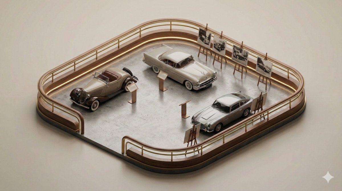 Minimalist 3D Isometric Exhibition Pod Diorama 2