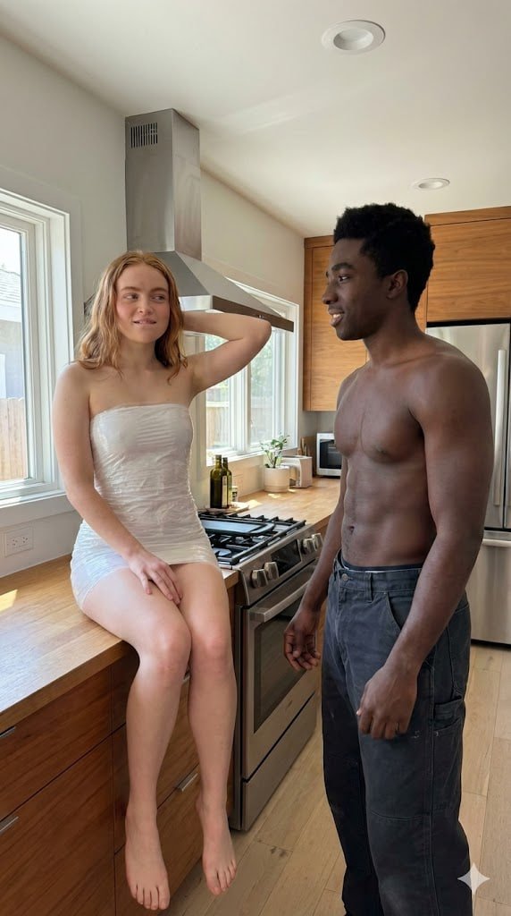 Sample output image for Sadie Sink and Caleb McLaughlin Couple Prompt (Implied)