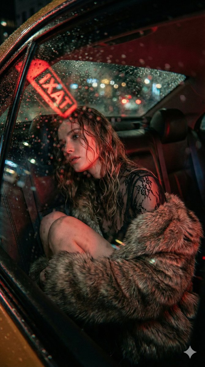 Cinematic Noir Transit Photography Portrait