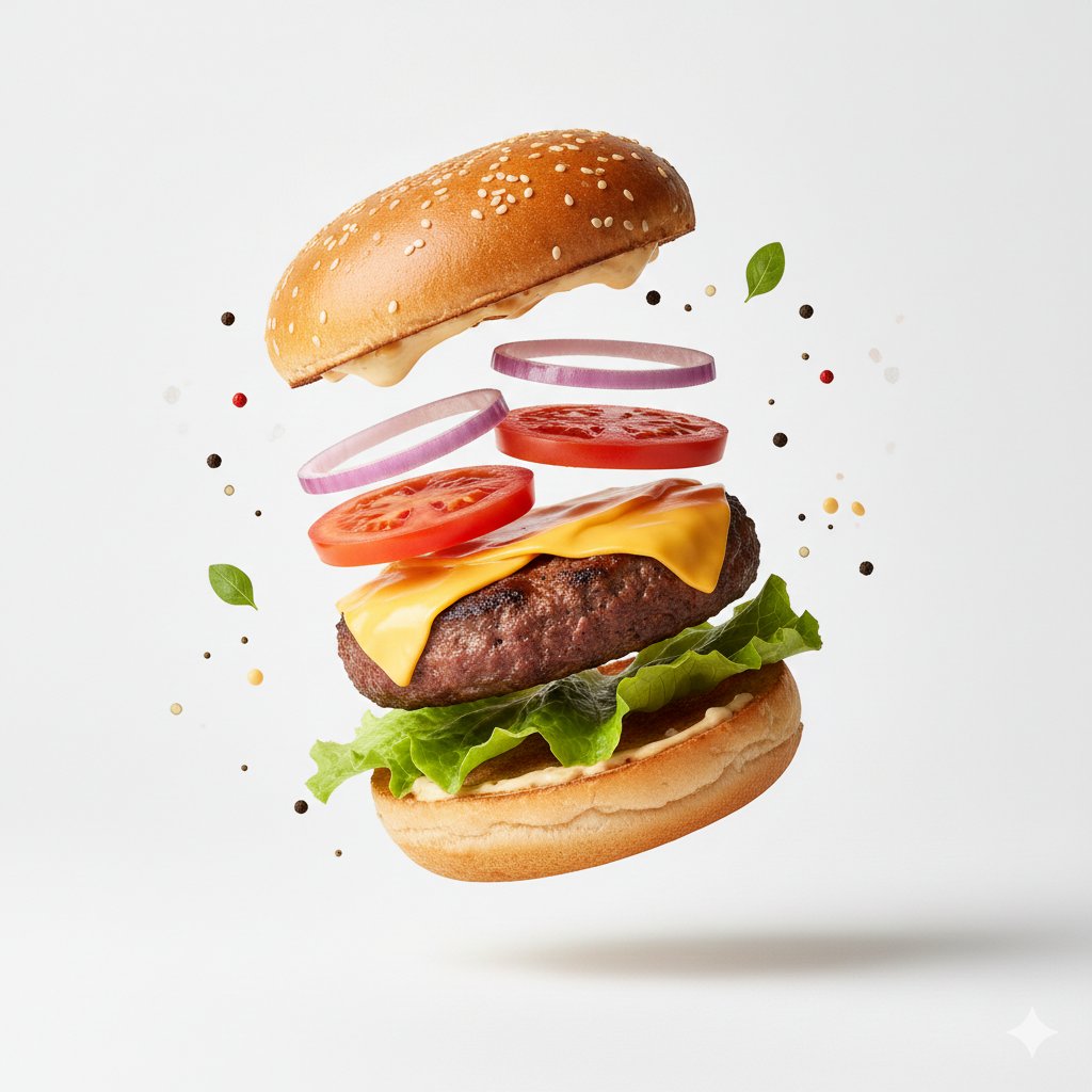 电商主图 - 漂浮食物的微距产品摄影 - Image 1