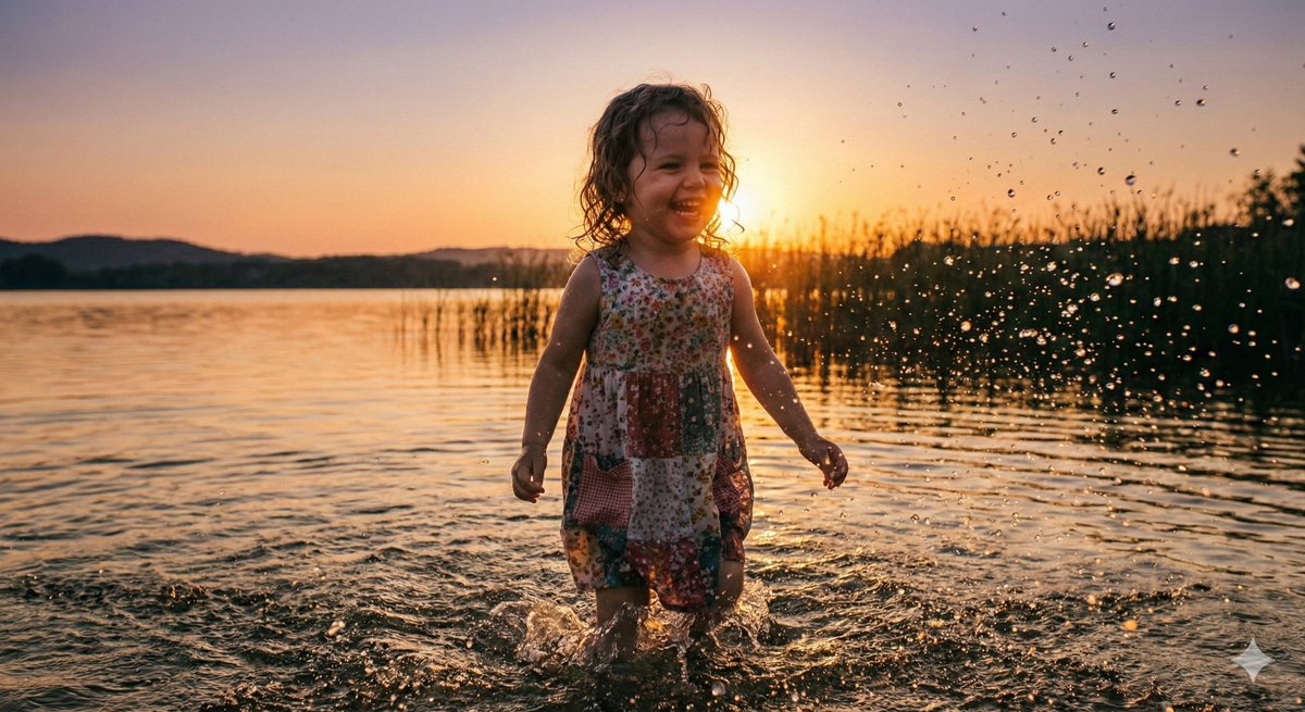 Cinematic Pure Joy Splashing Prompt