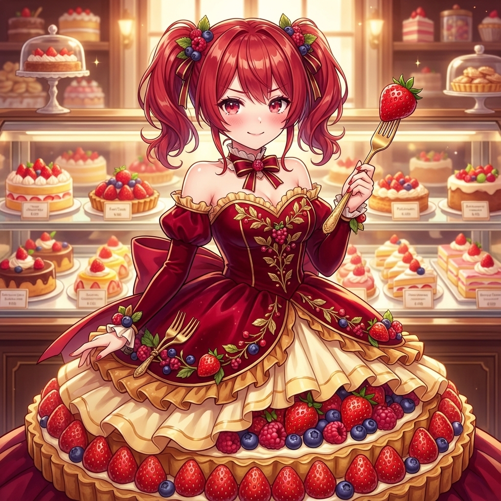 YouTube 缩略图 - 图片转换为浆果挞裙风格 - Image 1