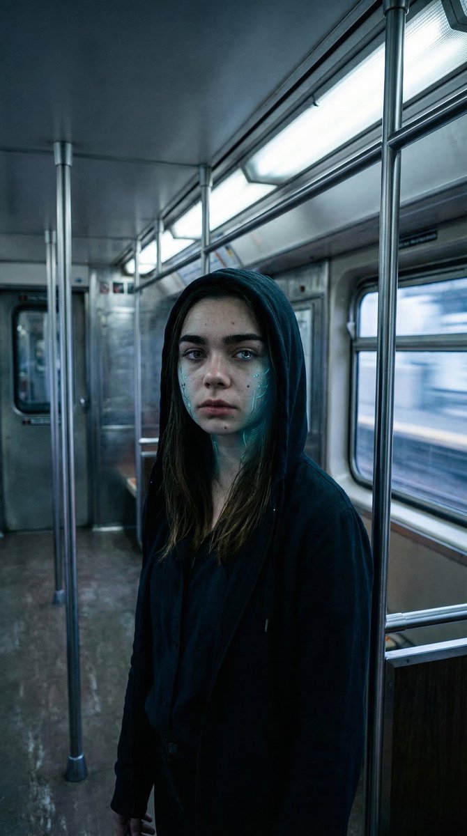 漫画 / 故事板 - 地铁中的微妙赛博格变形 - Image 1