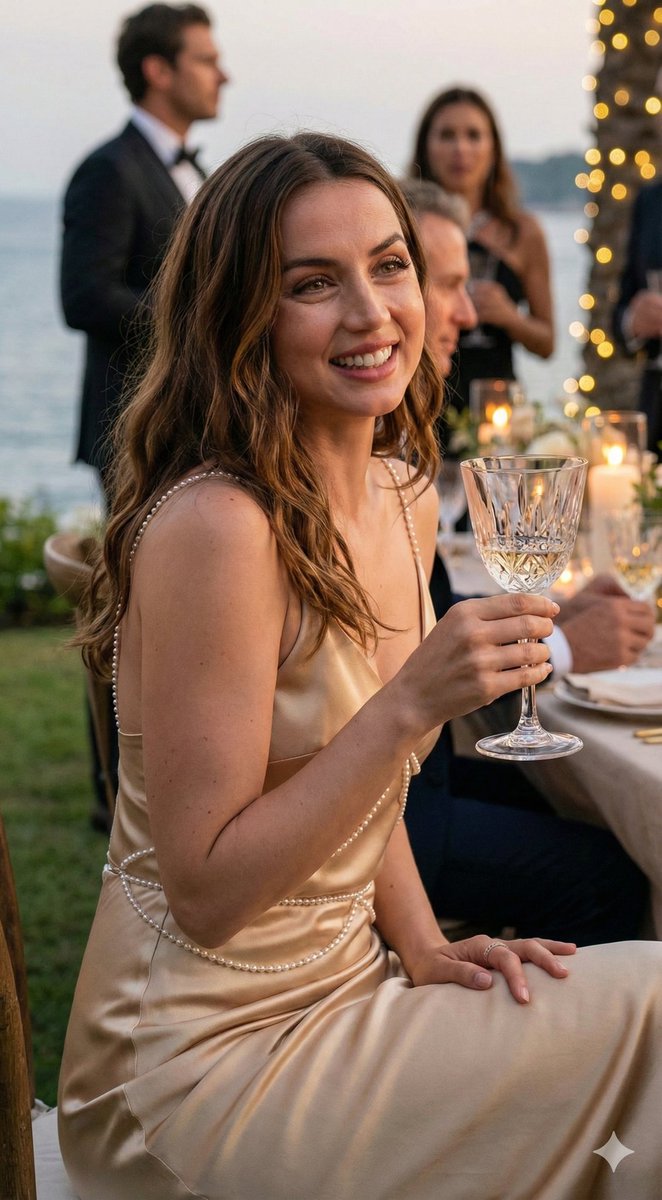 Ana de Armas Cinematic Golden Hour Portrait