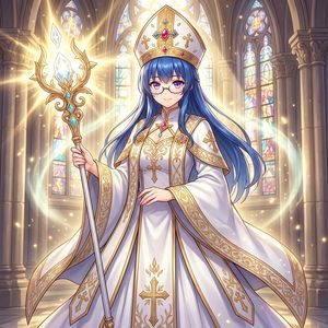 主教通过疗愈之光和眼镜进行转化