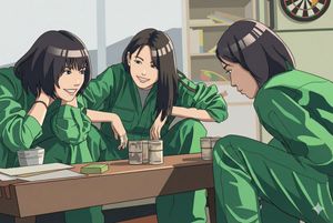 80 年代都市流行剧角色插画