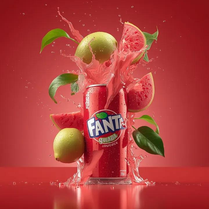 Exploding Fanta Goiaba Soda Can Product Shot 4