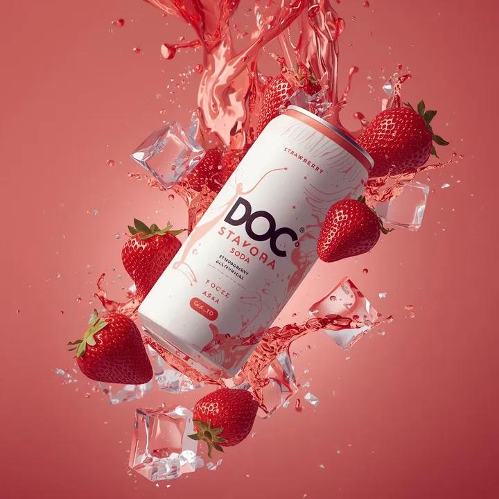 Hyper-photorealistic soda can product advertisement prompt 3
