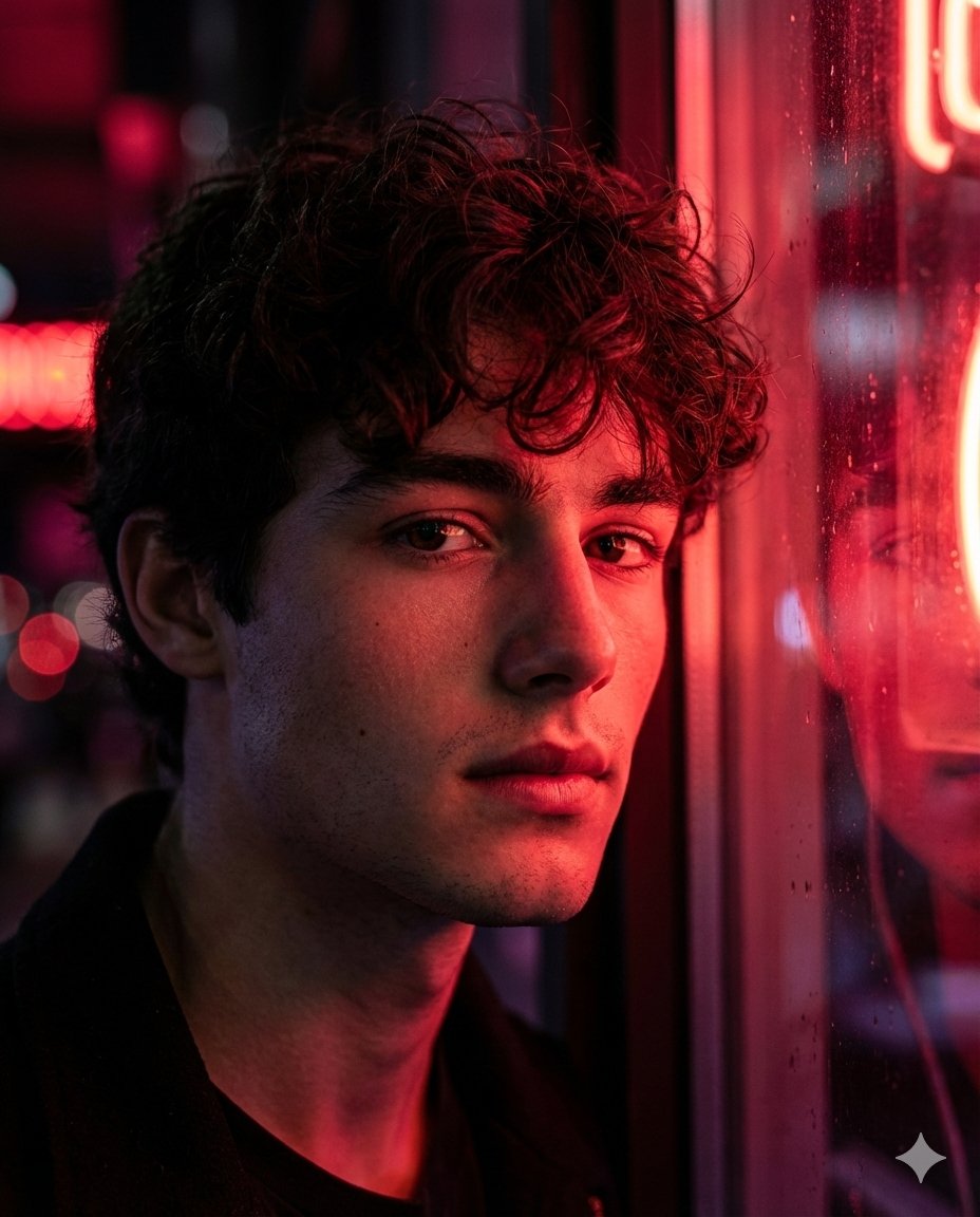 Hyper-Realistic Cinematic Neon Portrait Prompt