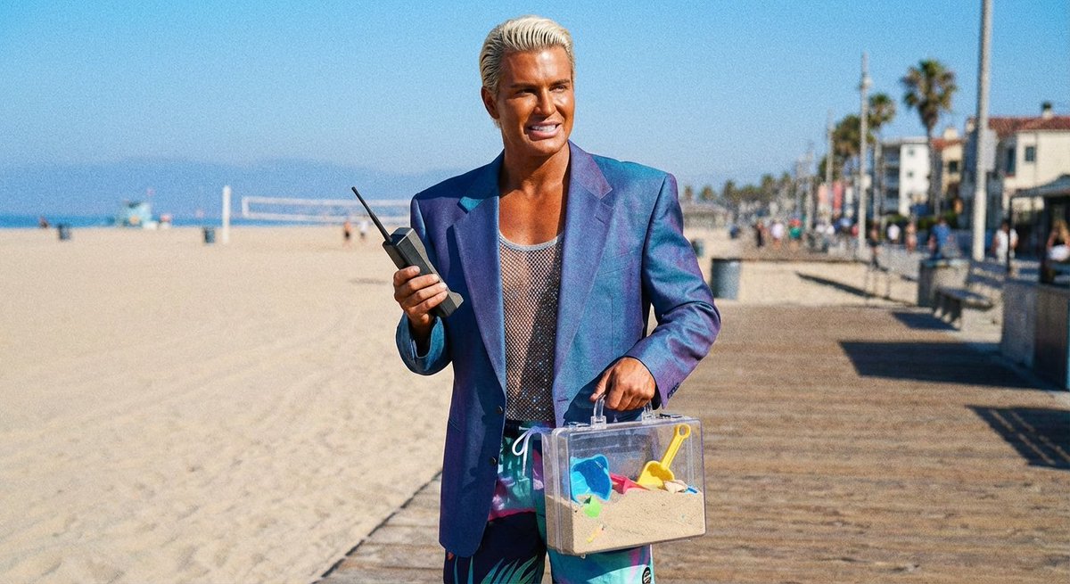 Patrick Bateman Meets Sparkle Beach Ken Prompt