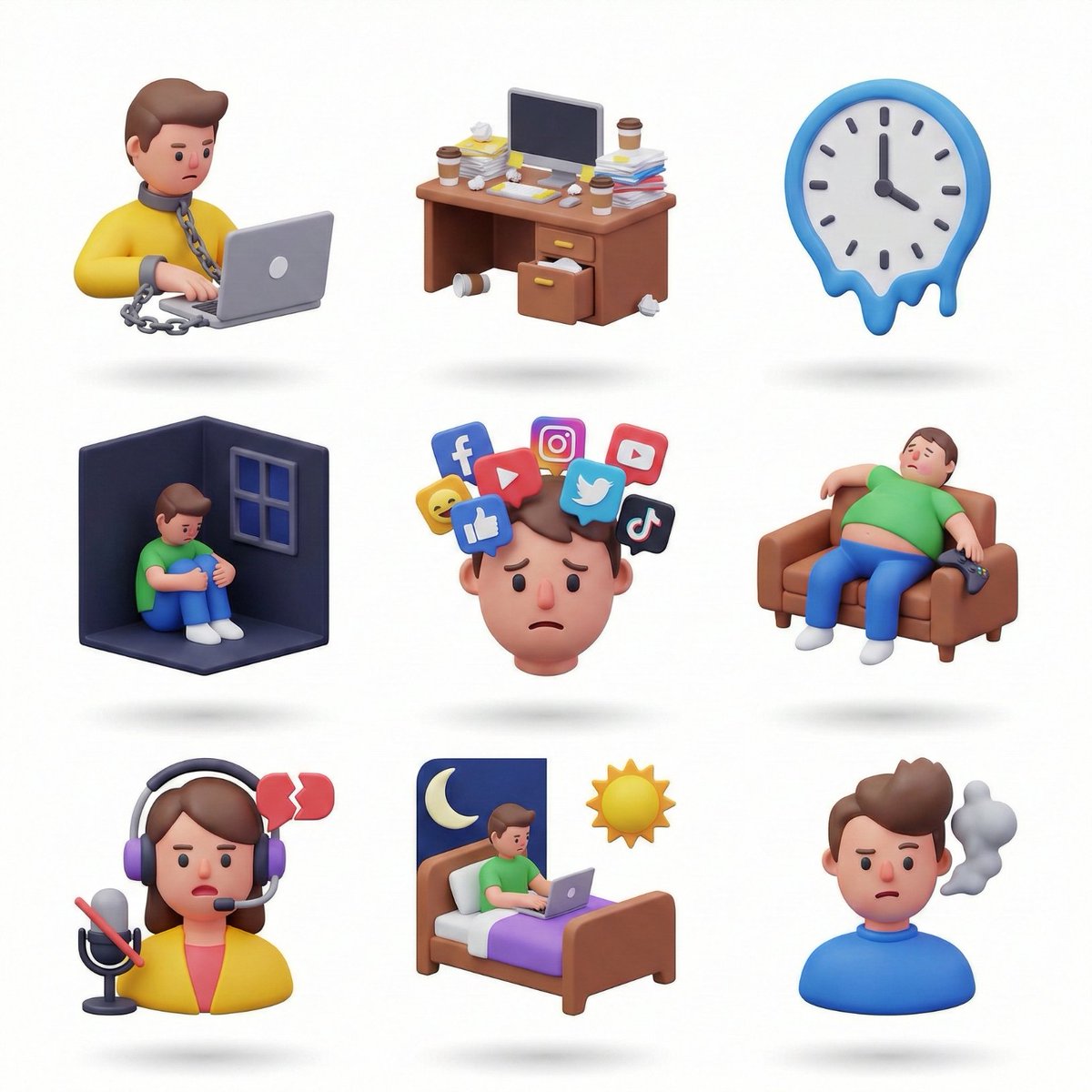 3D Icon Collection Grid Generator 4