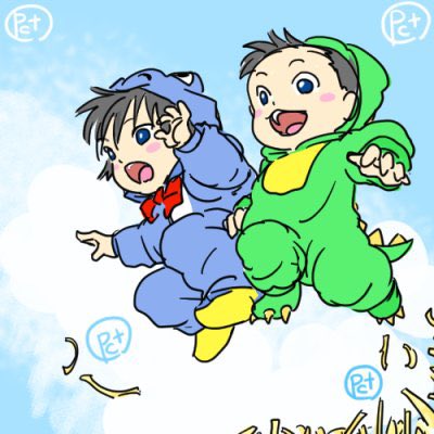 Chibi Godzilla Snowboarding