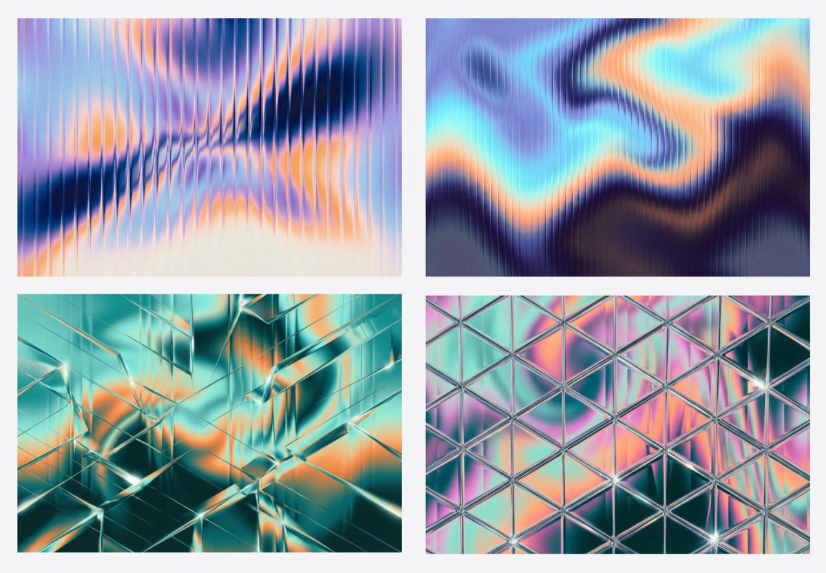 Generating Fractal Glass Gradient Images with Nano Banana Pro
