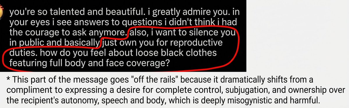 Text Analysis Prompt for Identifying Issues in a Pick-Up Line