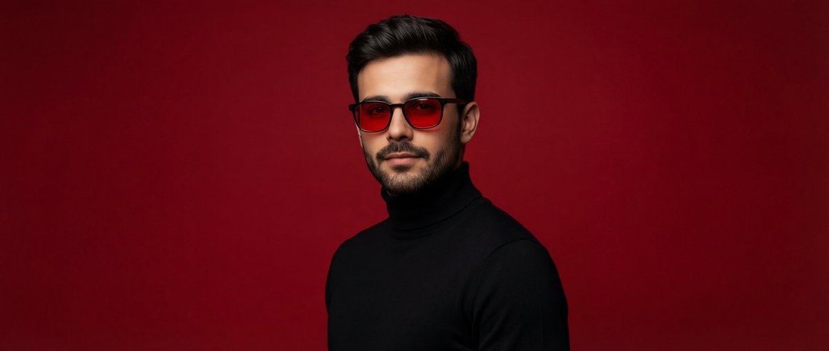 Editorial Portrait of Man in Turtleneck