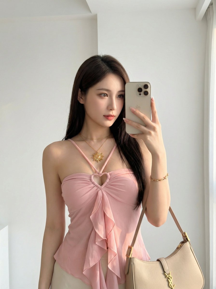 Photorealistic Selfie Prompts (Japanese Restaurant & Bathroom)