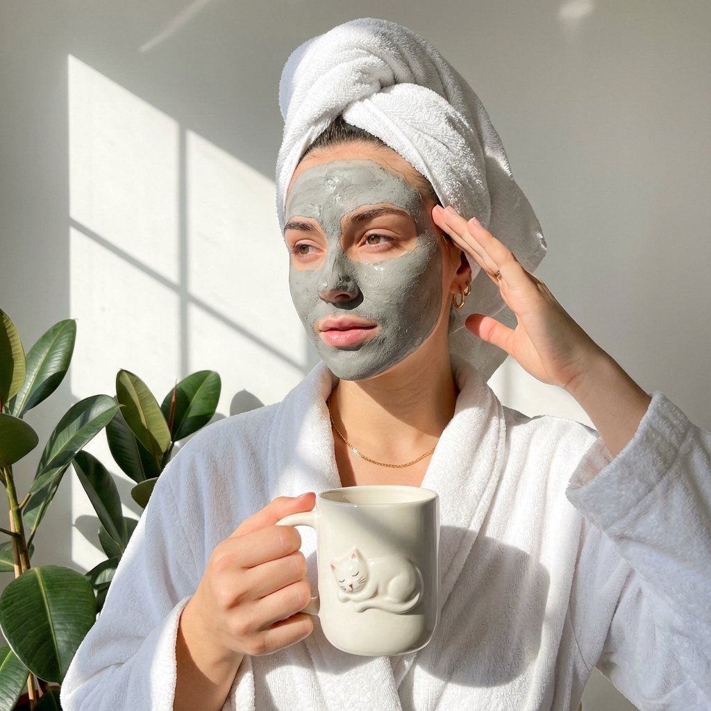 Self-Care Morning Routine Portrait