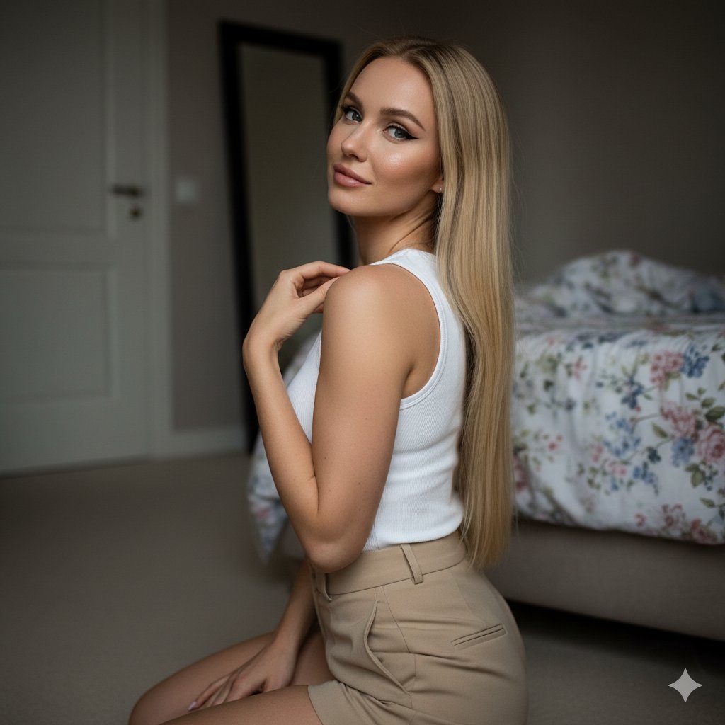 Moody Indoor Portrait of Polina Gagarina Prompt