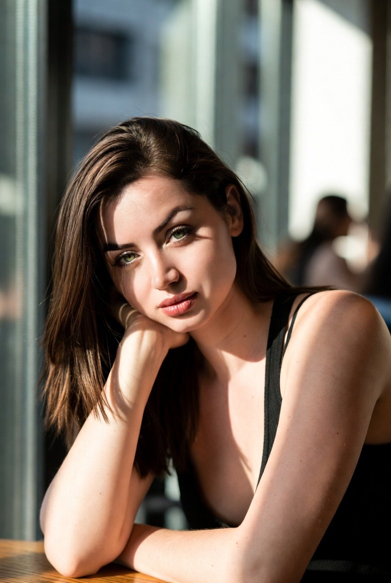 Cinematic Indoor Portrait with Window Light Prompt